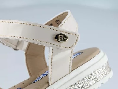 Foto 7 | Sandalias Huaraches Coqueta 112314-l Beige Niña Casual Charol