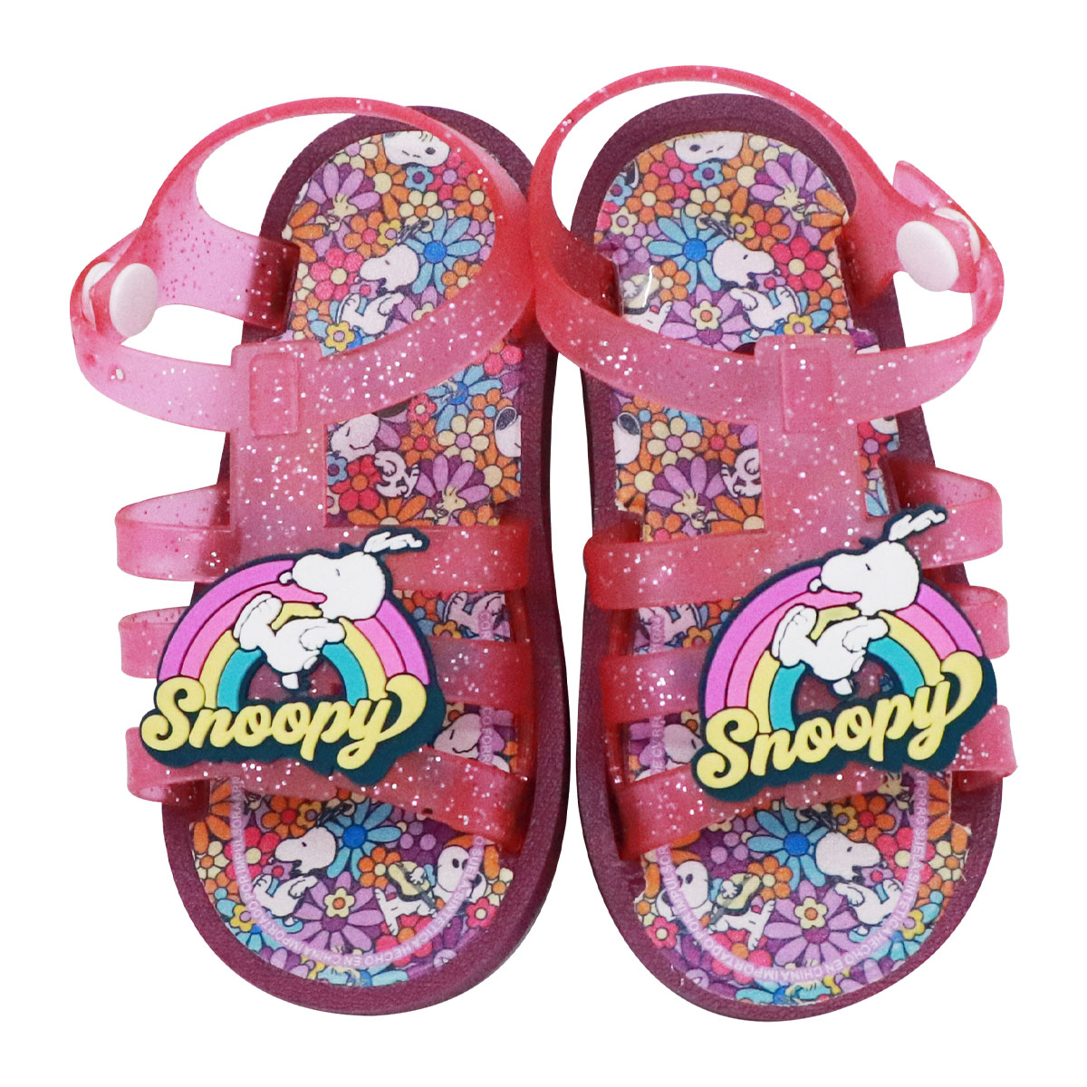 Foto 2 pulgar | Sandalias Snoopy con Glitter para Niñas