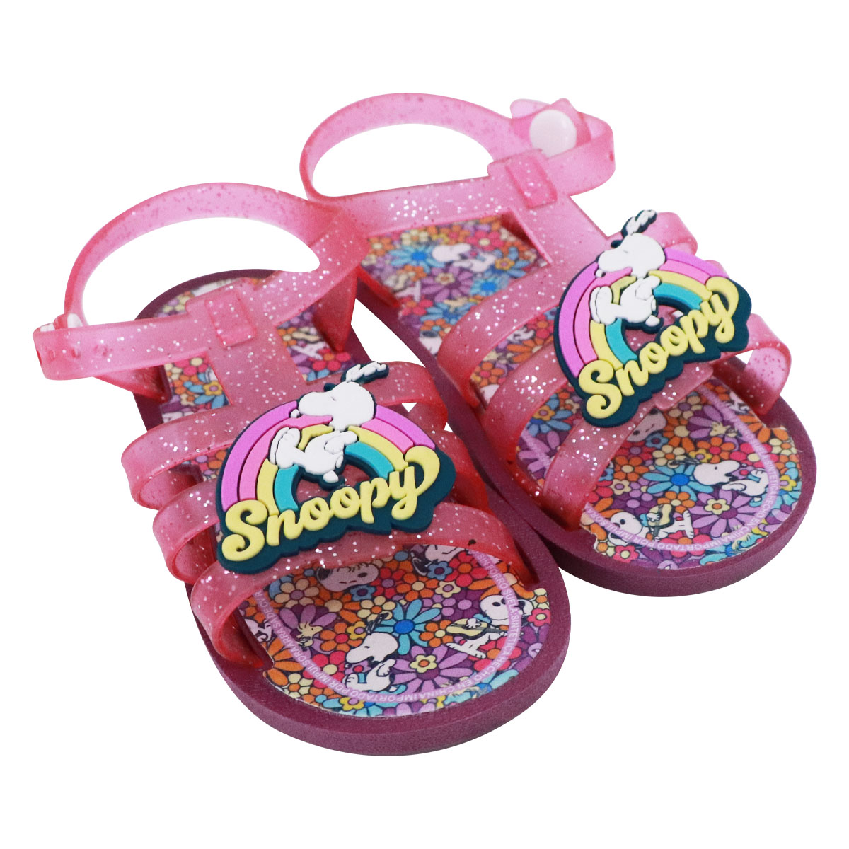 Foto 3 pulgar | Sandalias Snoopy con Glitter para Niñas