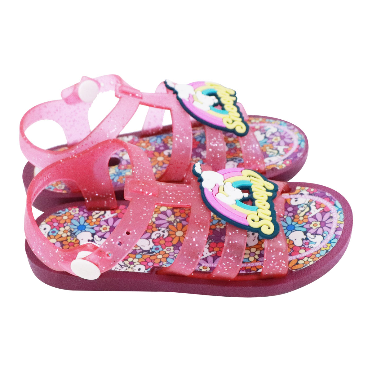 Foto 4 pulgar | Sandalias Snoopy con Glitter para Niñas