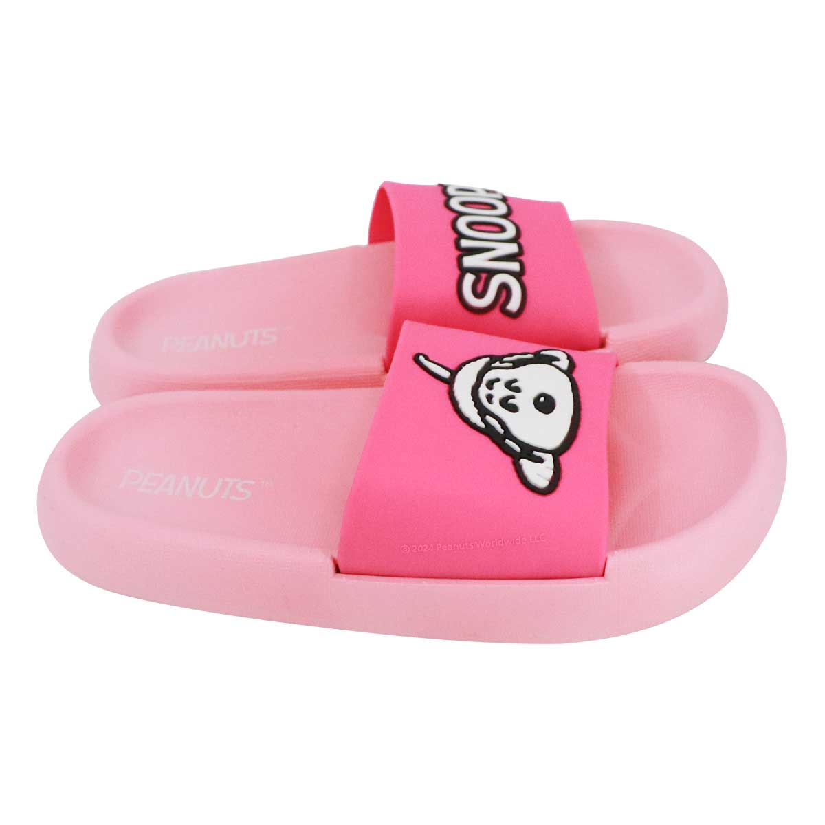 Foto 3 | Sandalias Slide Snoopy Peanuts Rosas para Niña