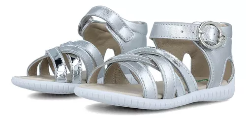 Foto 3 | Sandalias Zapakids 39211-4-b color Plata para Niña