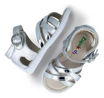 Foto 4 | Sandalias Zapakids 39211-4-b color Plata para Niña