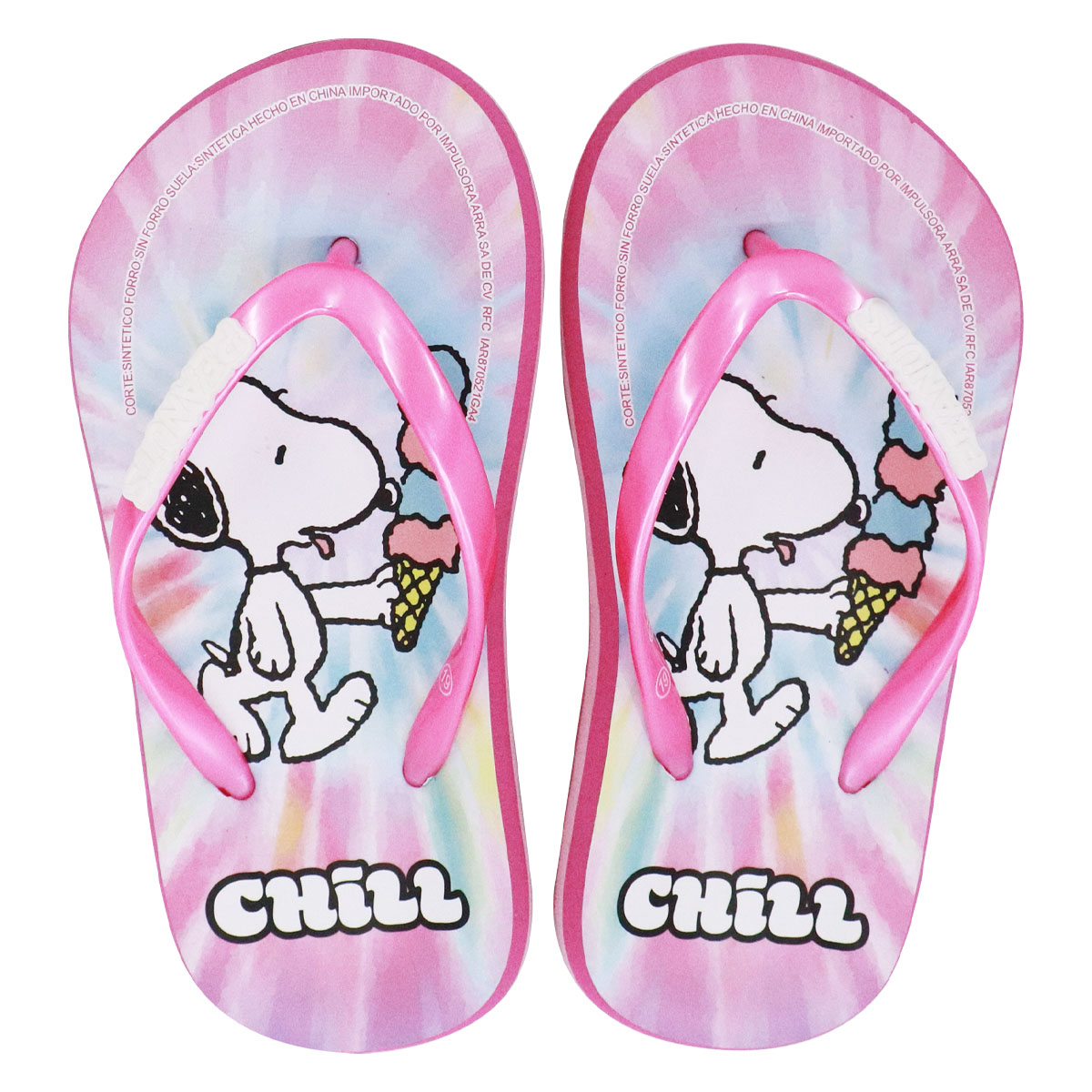 Foto 1 | Sandalias Snoopy Multicolor para Niña