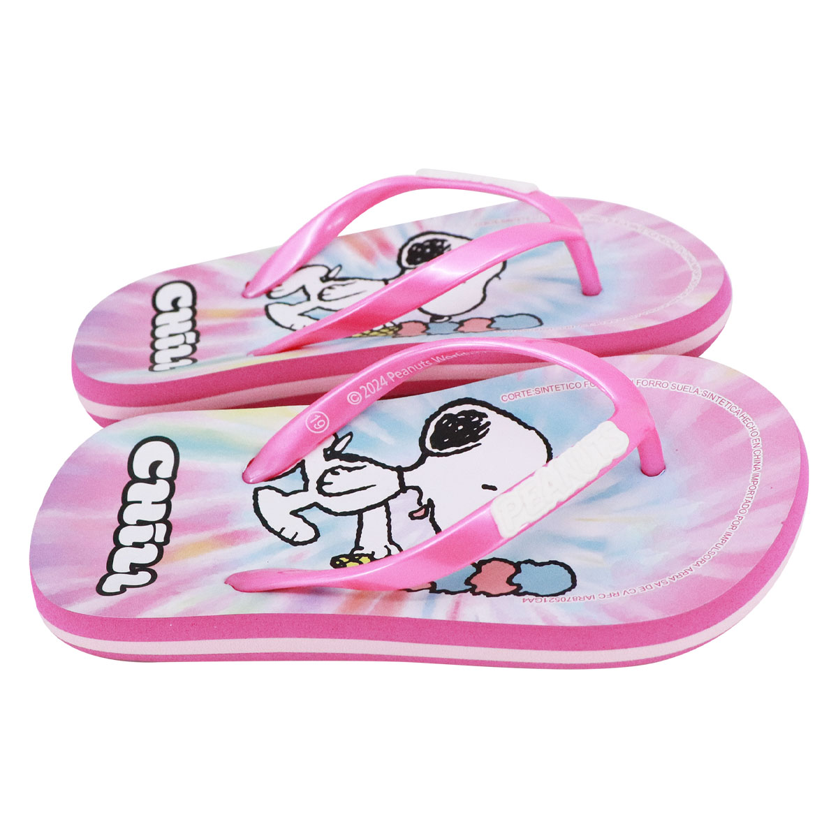 Foto 4 pulgar | Sandalias Snoopy Multicolor para Niña