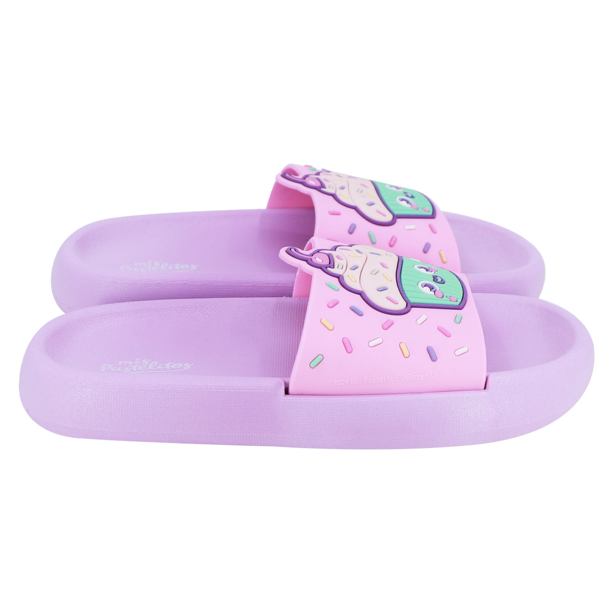 Foto 4 pulgar | Sandalias Tipo Slide Cupcake Mis Pastelitos Para Niña