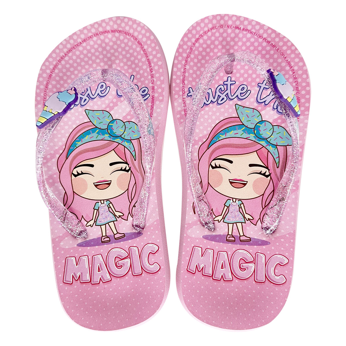 Foto 1 | Sandalias Color Rosa Mis Pastelitos Para Niñas