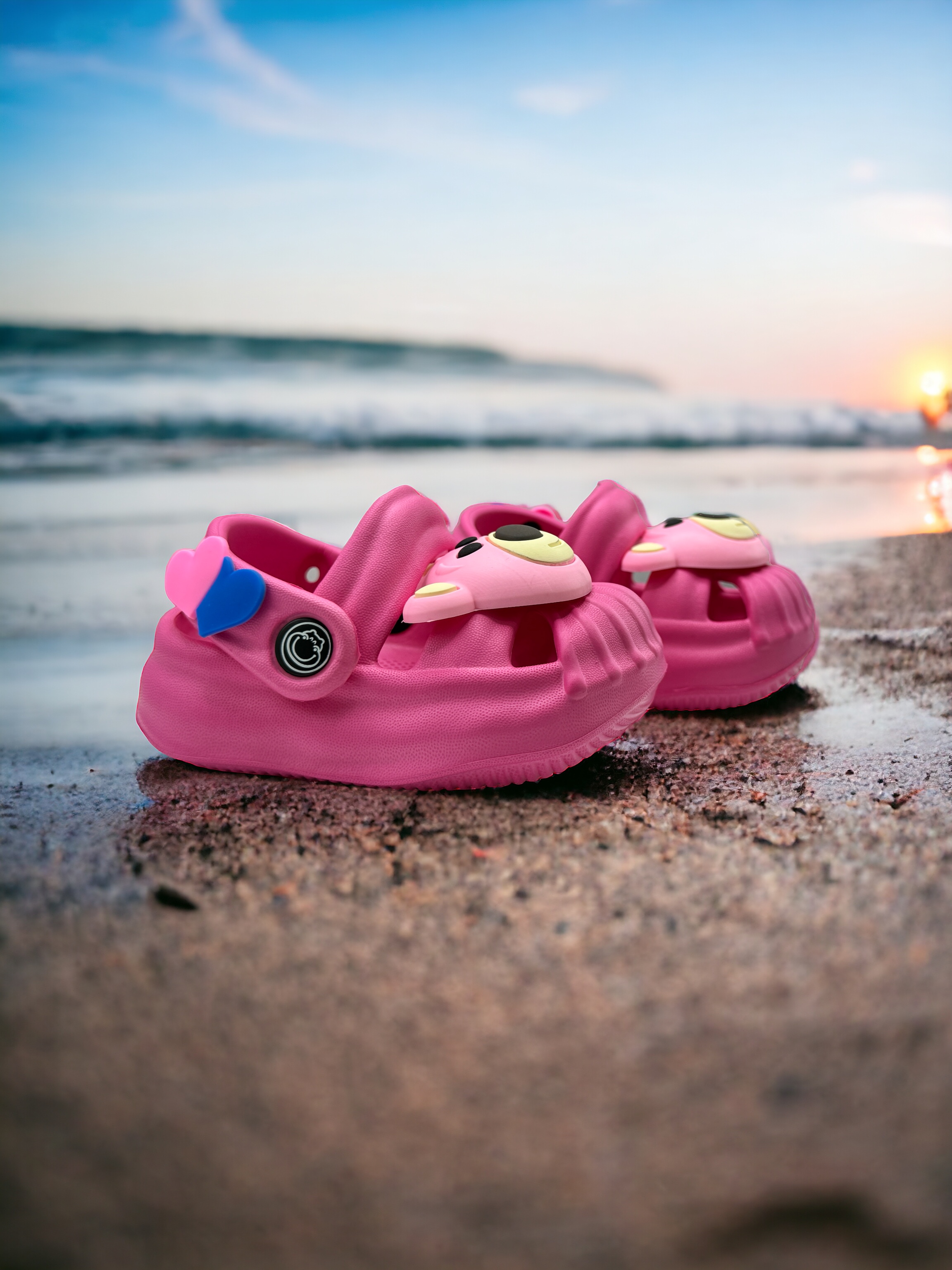 Foto 3 | Sandalia Irsoe Oso Rosa Fucsia para Niña