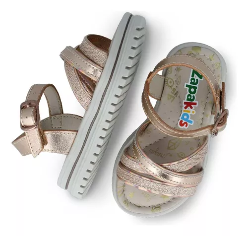 Foto 5 pulgar | Sandalias Zapakids Doradas para Niña