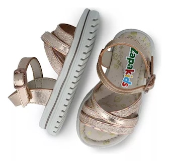 Foto 4 | Sandalias Zapakids Doradas para Niña