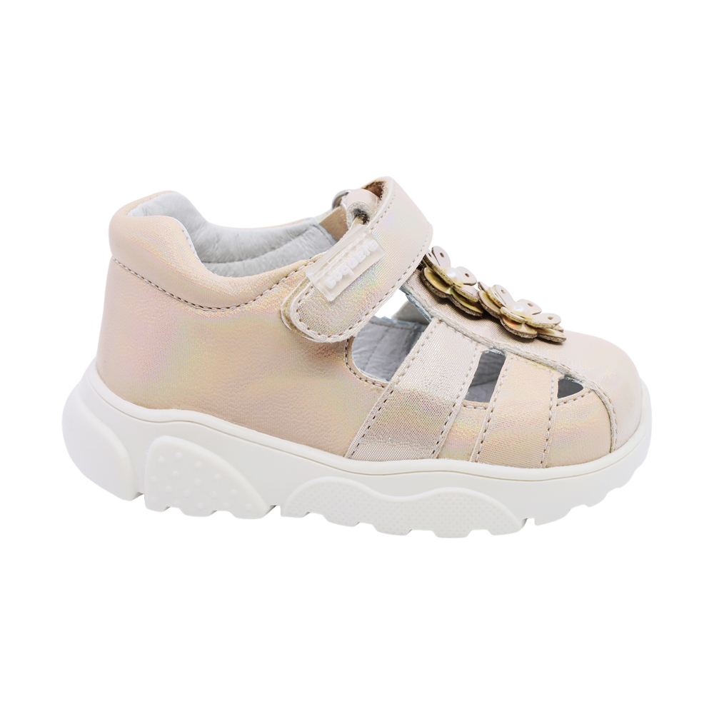 Foto 2 | Sandalias Coqueta 973301-s Doradas para Niña