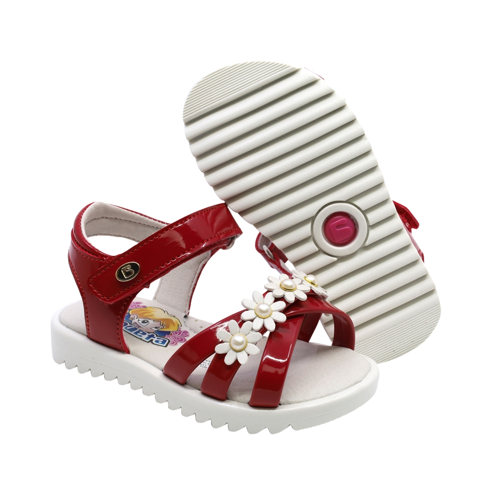Foto 5 | Sandalias Coqueta 103718-k Rojas para Niña
