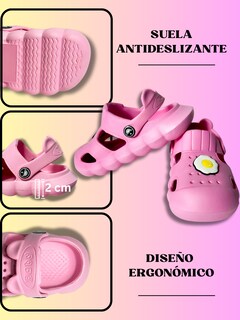 Foto 7 | Sandalias Para Niña Ligersa Y Antideslizantes Eva Sand-1024 Color Rosa Con Pines Decorativos