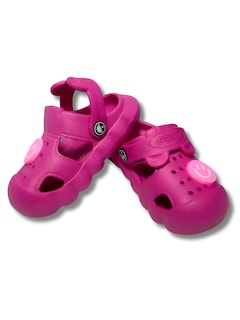 Foto 1 | Sandalias Para Niña Ligersa Y Antideslizantes Eva Sand-1024 Color Fucsia Con Pines Decorativos