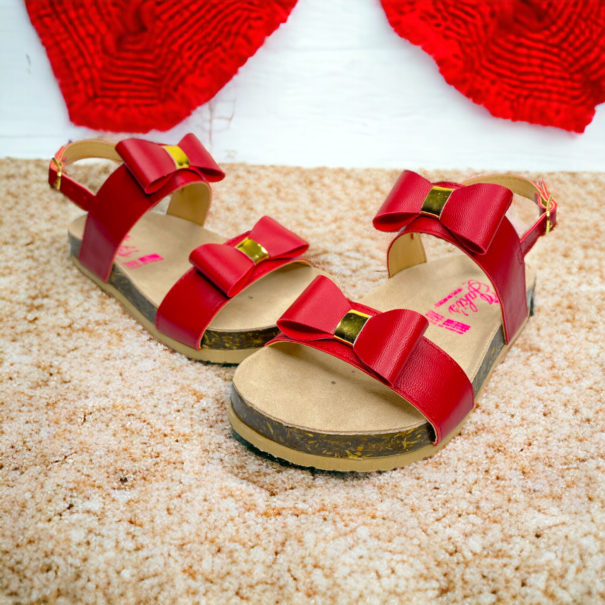 Foto 3 pulgar | Huaraches De Niña Con Moños, Estilo Verano Las Cuatas