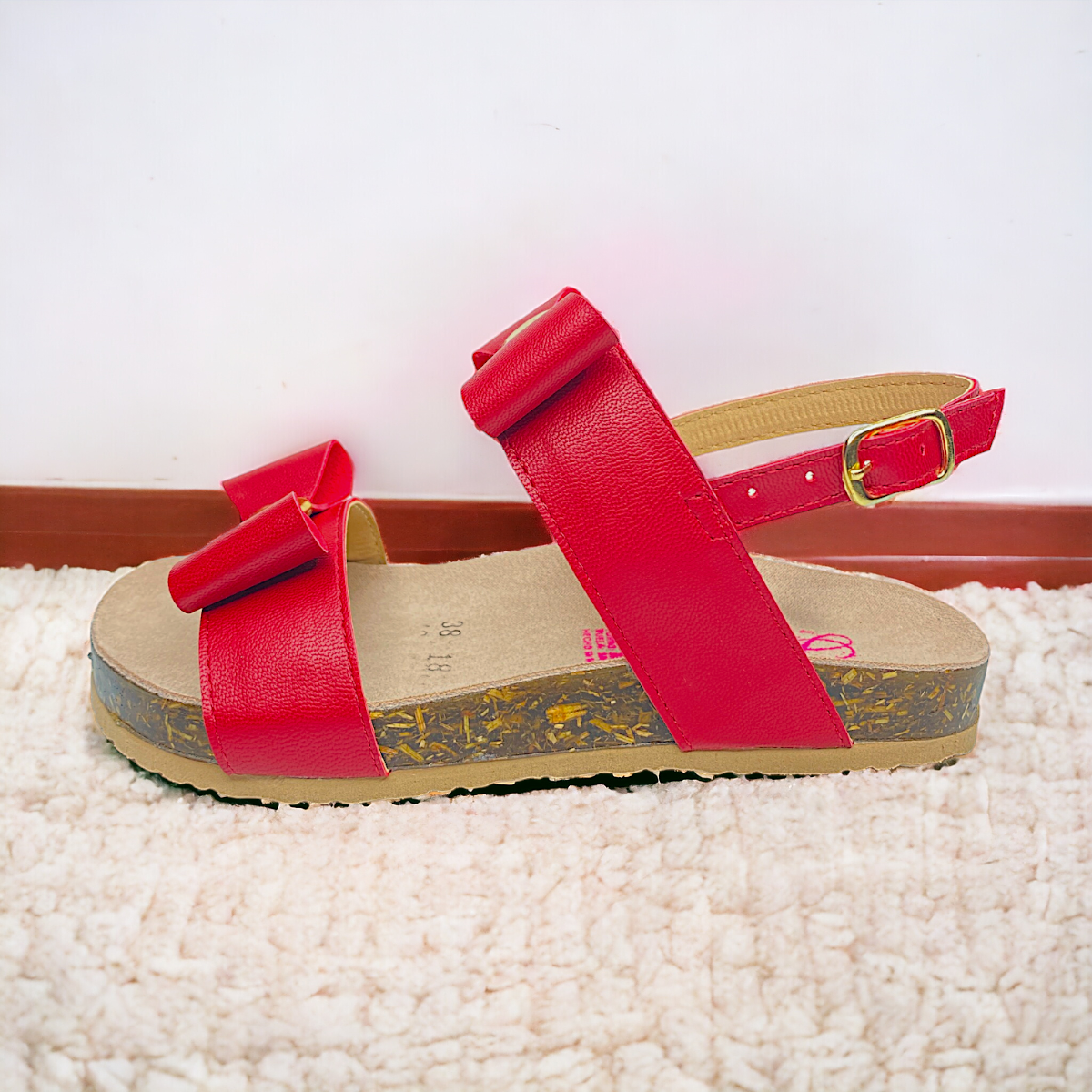 Foto 4 pulgar | Huaraches De Niña Con Moños, Estilo Verano Las Cuatas