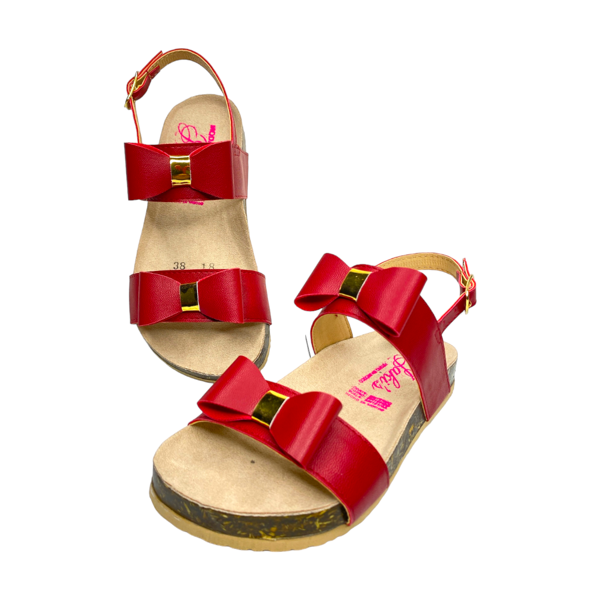 Foto 9 pulgar | Huaraches De Niña Con Moños, Estilo Verano Las Cuatas