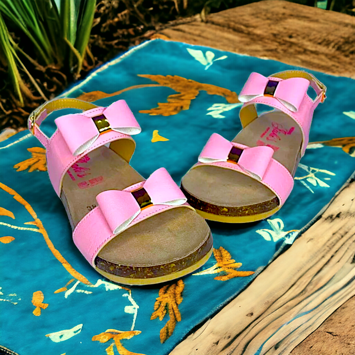 Foto 5 pulgar | Huaraches De Niña Con Moños, Estilo Verano Las Cuatas