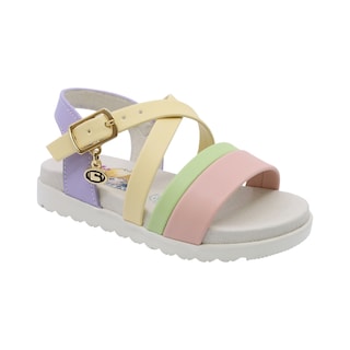 Foto 1 | Coqueta Sandalia Para Niña Lila Multicolor