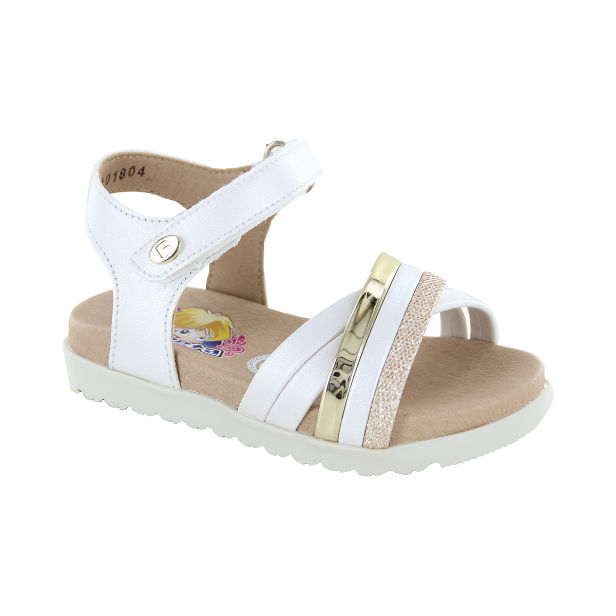 Coqueta Sandalia Para Niña Blanco
