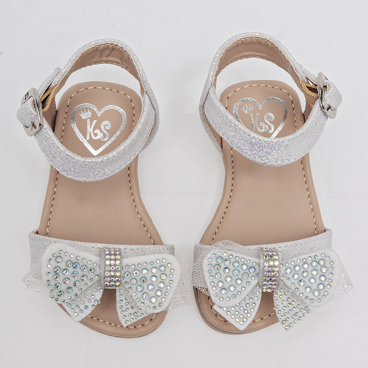 Foto 3 | Ks Sandalia Para Bebé Niña Blanco Tornasol