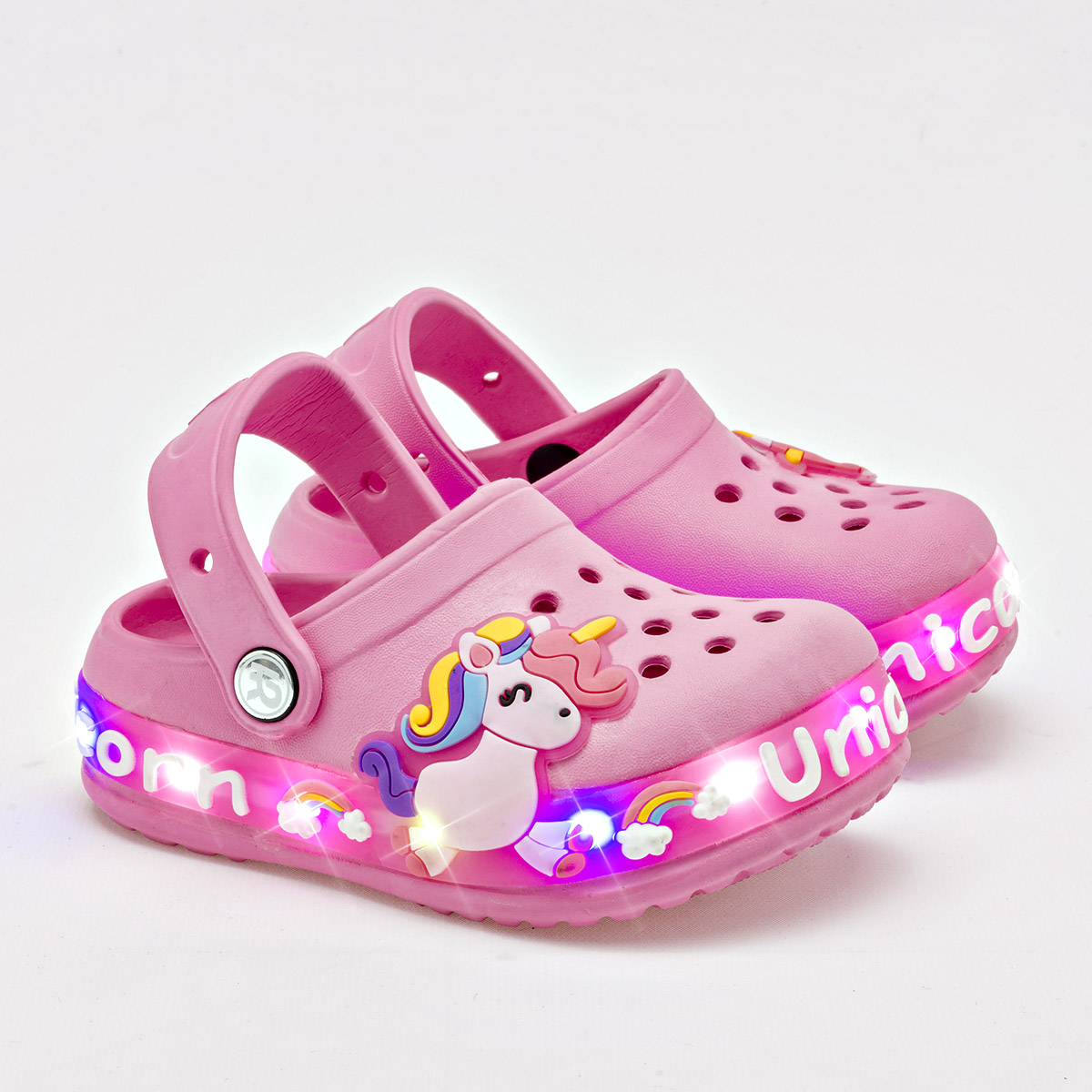 Foto 3 pulgar | Eva Moda Sandalia Para Bebé Niña Rosa, Con Luces