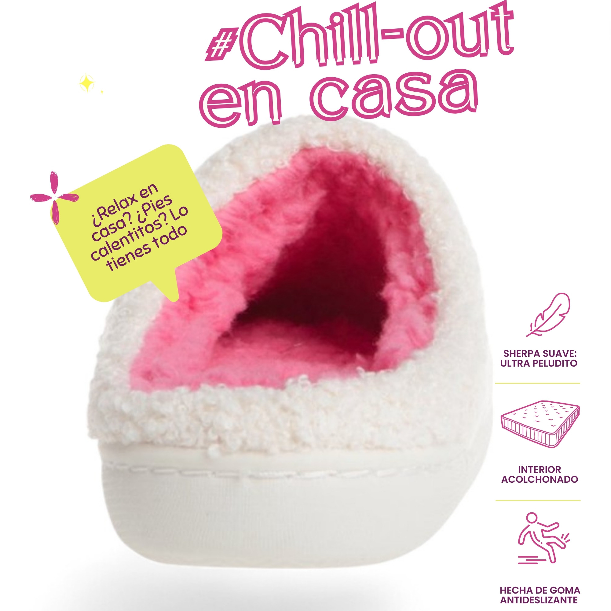 Foto 2 | Pantuflas Niña Marca Kensie Originales, Sandalias Acolchadas
