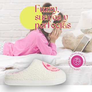 Foto 5 | Pantuflas Niña Marca Kensie Originales, Sandalias Acolchadas
