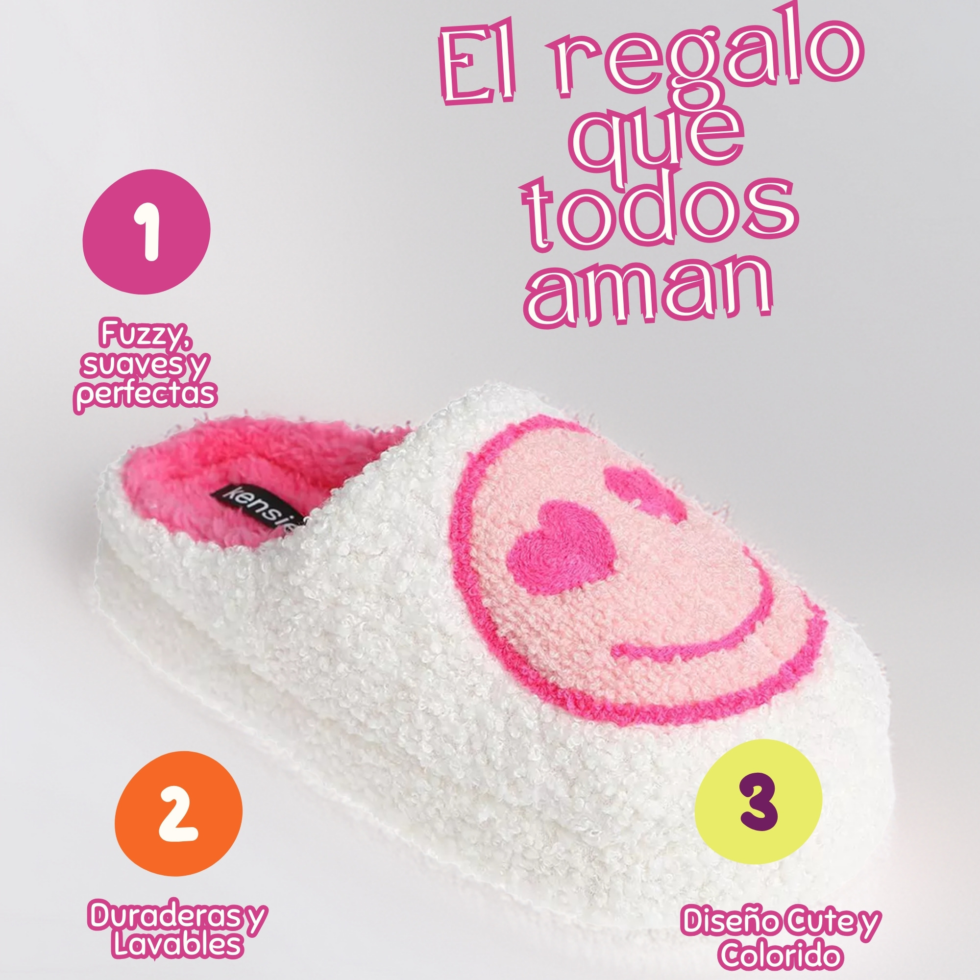 Foto 8 pulgar | Pantuflas Niña Marca Kensie Originales, Sandalias Acolchadas