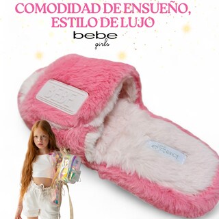 Foto 3 | Pantuflas Marca Bebe Girls! Original, Sandalias Acolchadas