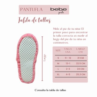 Foto 7 | Pantuflas Marca Bebe Girls! Original, Sandalias Acolchadas