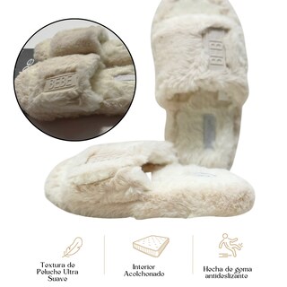 Foto 2 | Pantuflas Marca Bebe Girls! Original, Sandalias Acolchadas