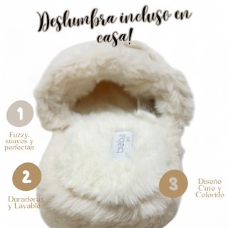 Foto 6 | Pantuflas Marca Bebe Girls! Original, Sandalias Acolchadas