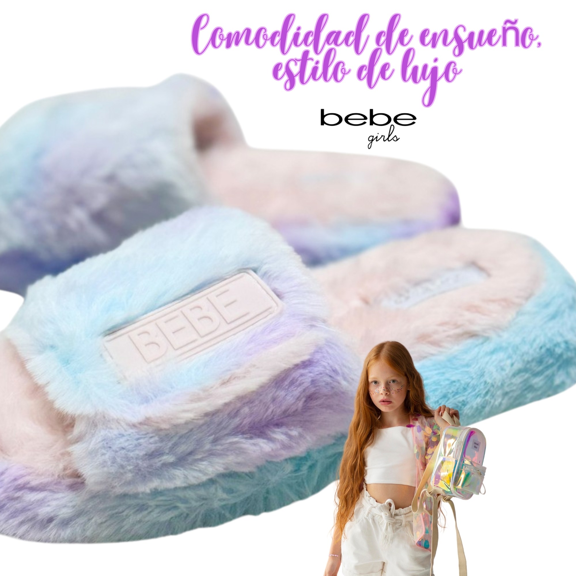 Foto 5 pulgar | Pantuflas Marca Bebe Girls! Original, Sandalias Acolchadas