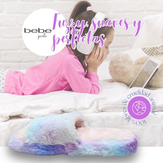 Foto 5 | Pantuflas Marca Bebe Girls! Original, Sandalias Acolchadas