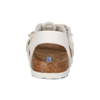 Foto 4 | Sandalia Para Niña Coqueta 200100-b Color Blanco Con Detalles Y Ajuste Velcro