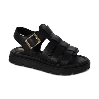 Foto 1 | Sandalia Para Niña Coqueta Color Negro 112803-a Con Ajuste De Hebilla
