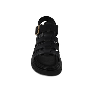 Foto 3 | Sandalia Para Niña Coqueta Color Negro 112803-a Con Ajuste De Hebilla