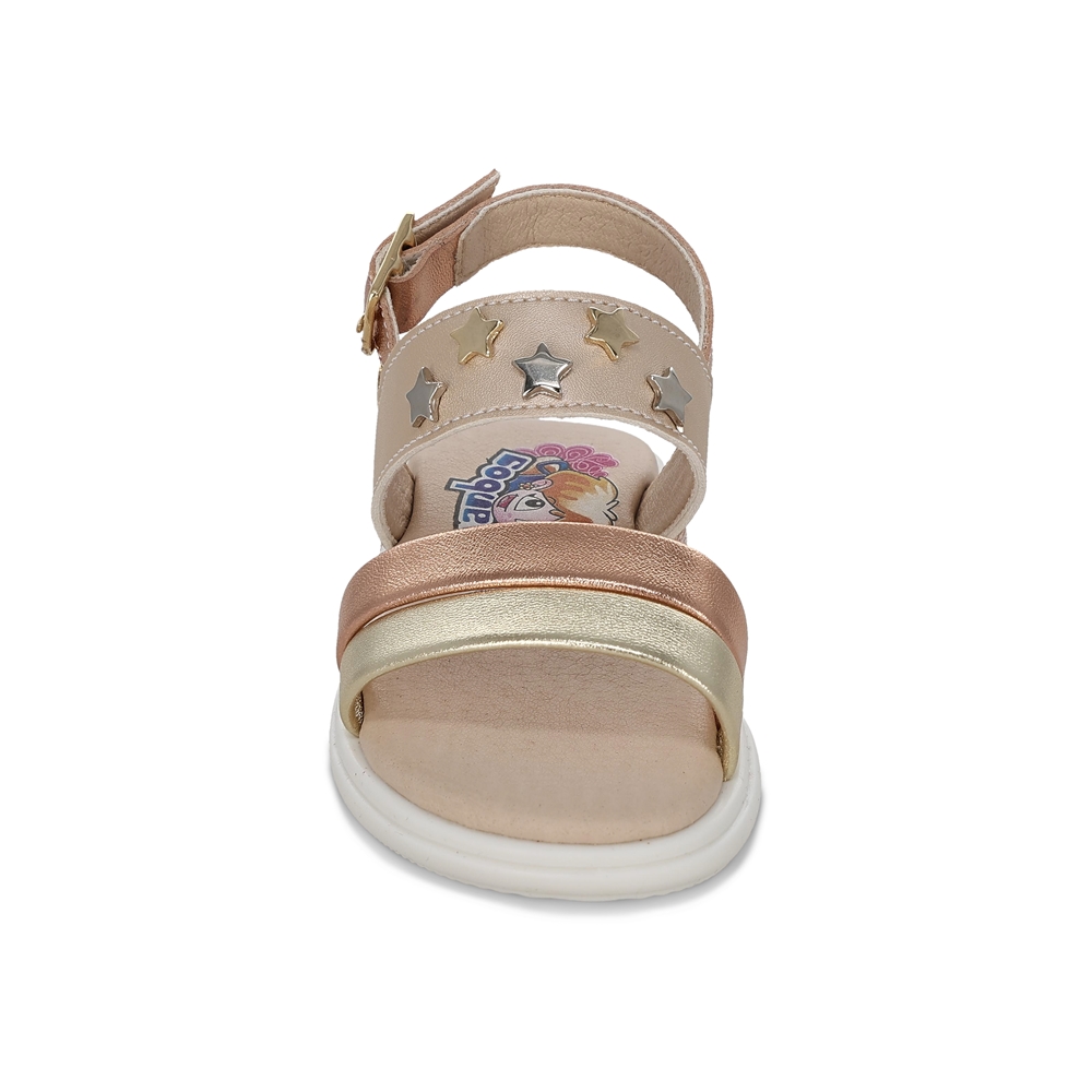 Foto 4 pulgar | Sandalia Para Niña Coqueta 103901-l Color Beige Con Ajuste De Hebilla