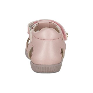 Foto 4 | Sandalia Para Niña Coqueta 973020-i Color Rosa Con Ajuste Velcro Y Detalles