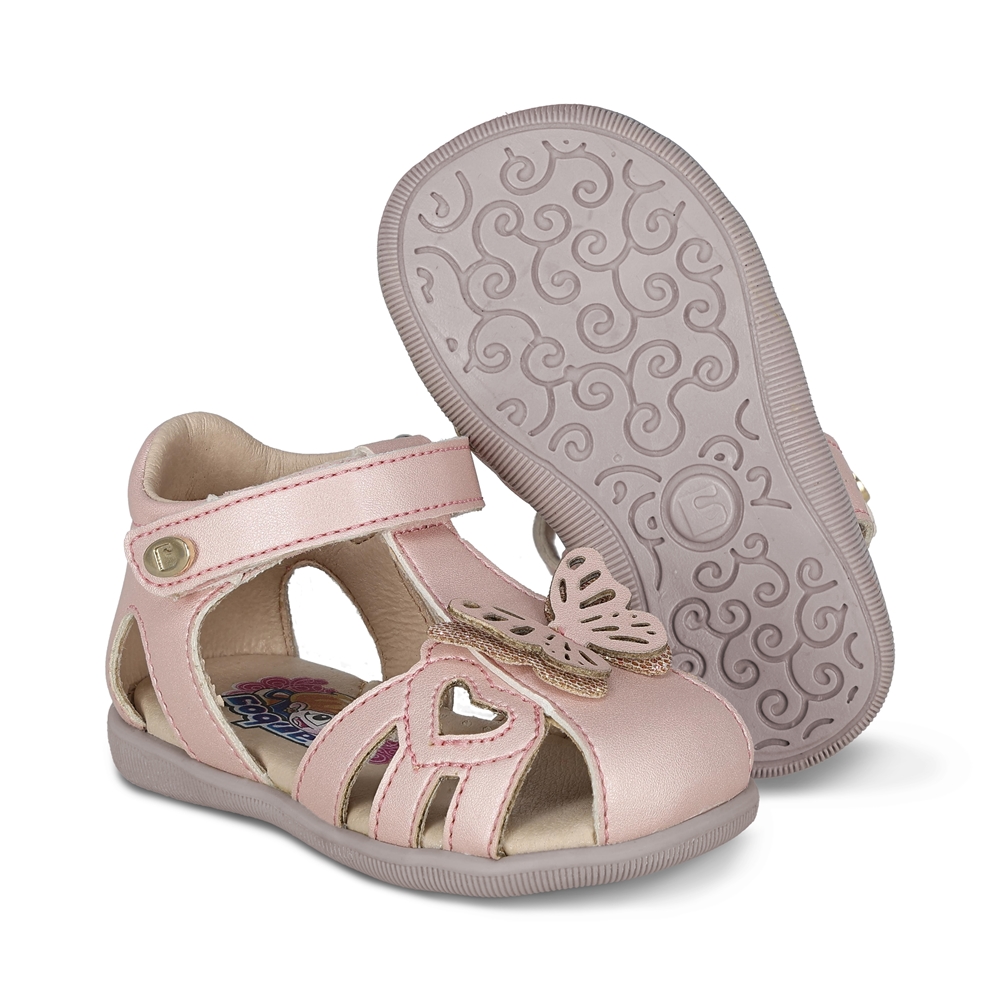 Foto 6 | Sandalia Para Niña Coqueta 973020-i Color Rosa Con Ajuste Velcro Y Detalles