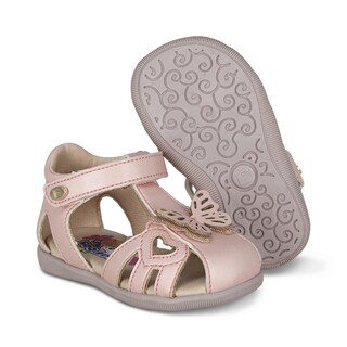 Foto 6 | Sandalia Para Niña Coqueta 973020-i Color Rosa Con Ajuste Velcro Y Detalles