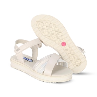 Foto 6 | Sandalia Casual Para Niña Coqueta 112315-y Color Perla Con Ajuste Velcro