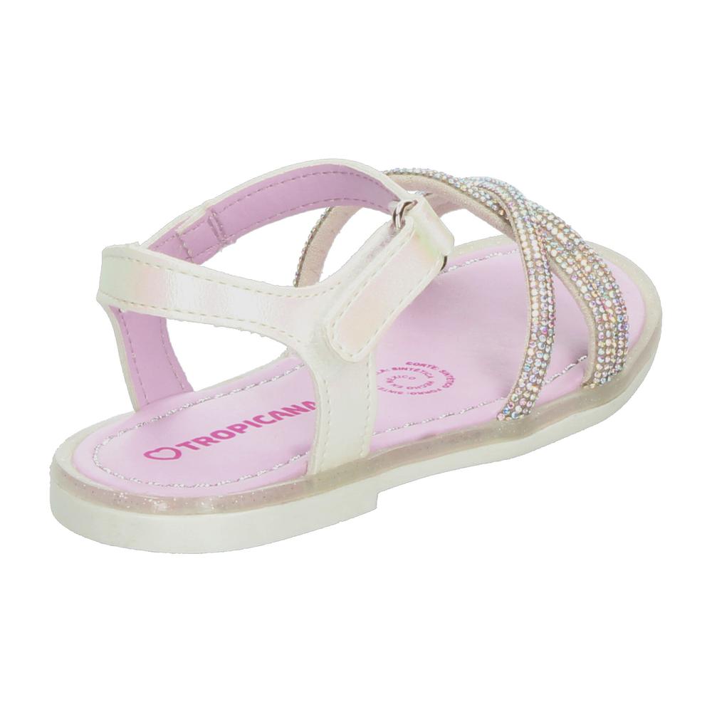 Foto 4 pulgar | Sandalias Tropicana Plateado Para Niña T15-18 [tro1547] Plateado