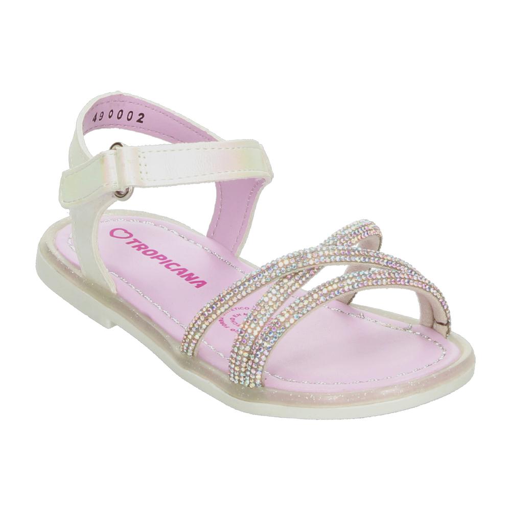 Foto 4 | Sandalias Tropicana Plateado Para Niña T15-18 [tro1547] Plateado