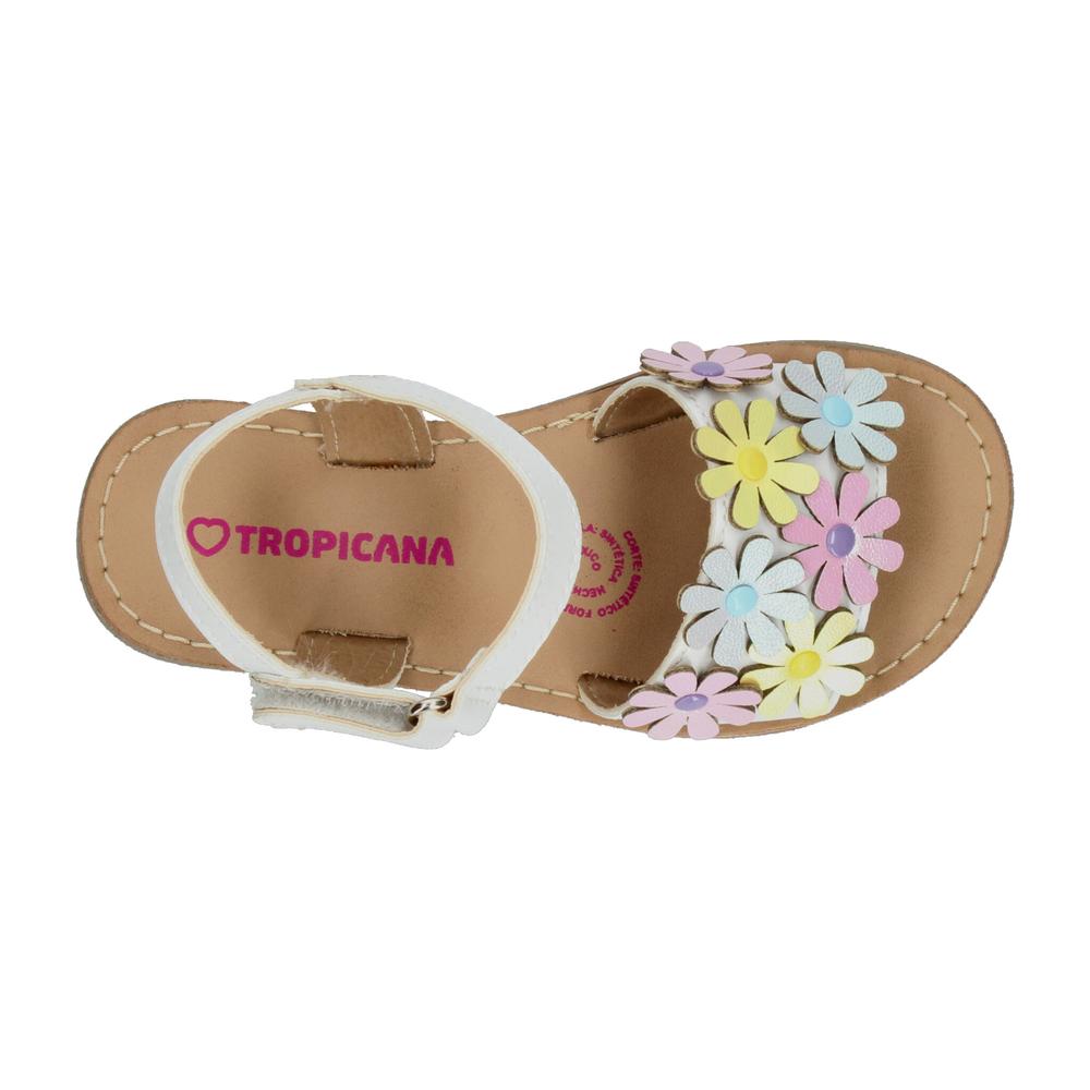 Foto 9 pulgar | Sandalias Tropicana Blanco Para Niña T15-18 [tro1551] Blanco