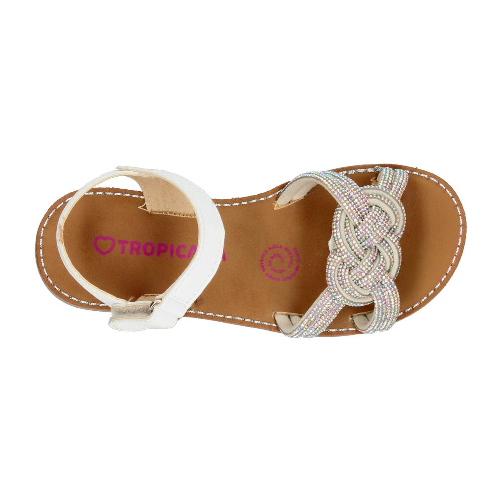 Foto 9 pulgar | Sandalias Tropicana Blanco Para Niña T18-22 [tro1562] Blanco