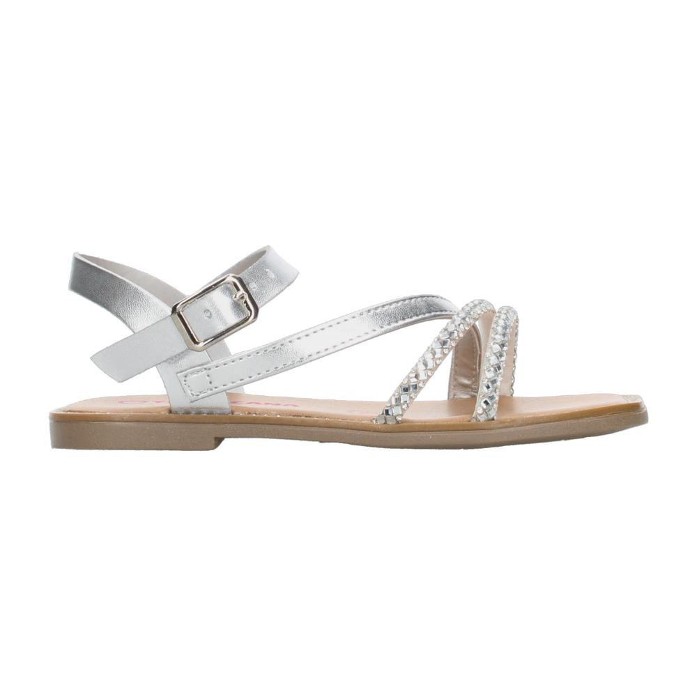 Sandalias Tropicana Plateado Para Niña T22-25 [tro1556] Plateado