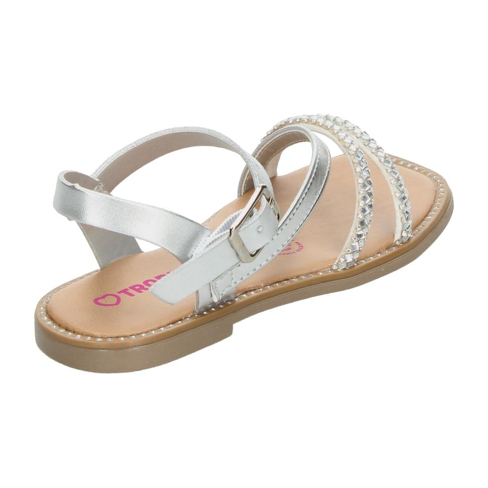 Foto 4 pulgar | Sandalias Tropicana Plateado Para Niña T22-25 [tro1556] Plateado