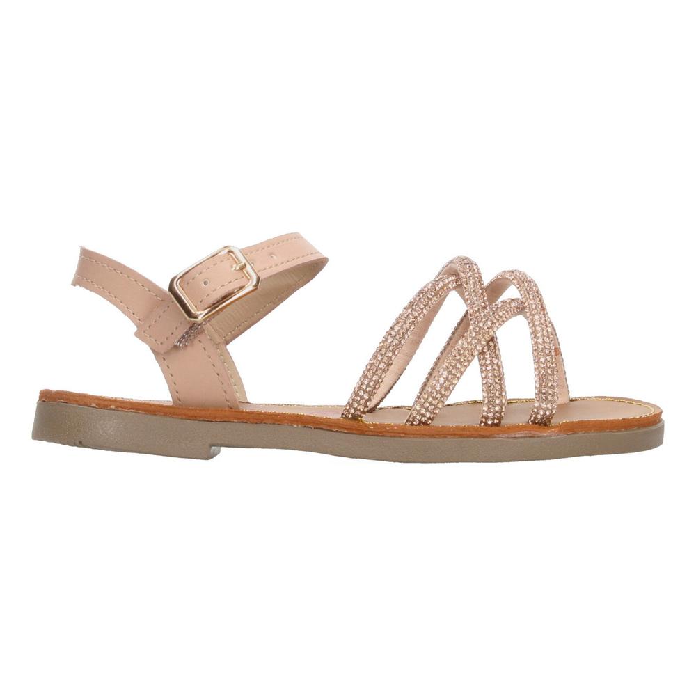 Foto 2 pulgar | Sandalias Tropicana Beige Brilloso Casual para Niña